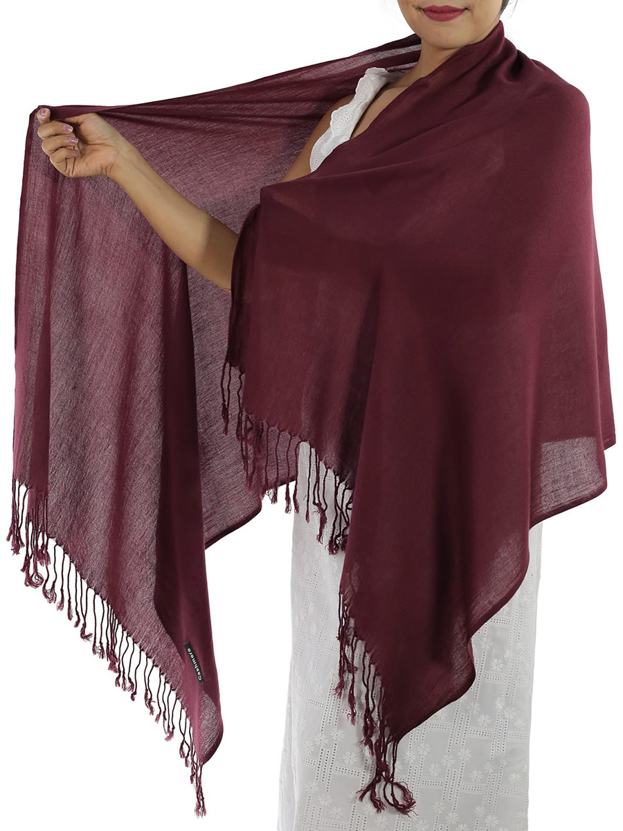 Burgundy Cashmere Scarf