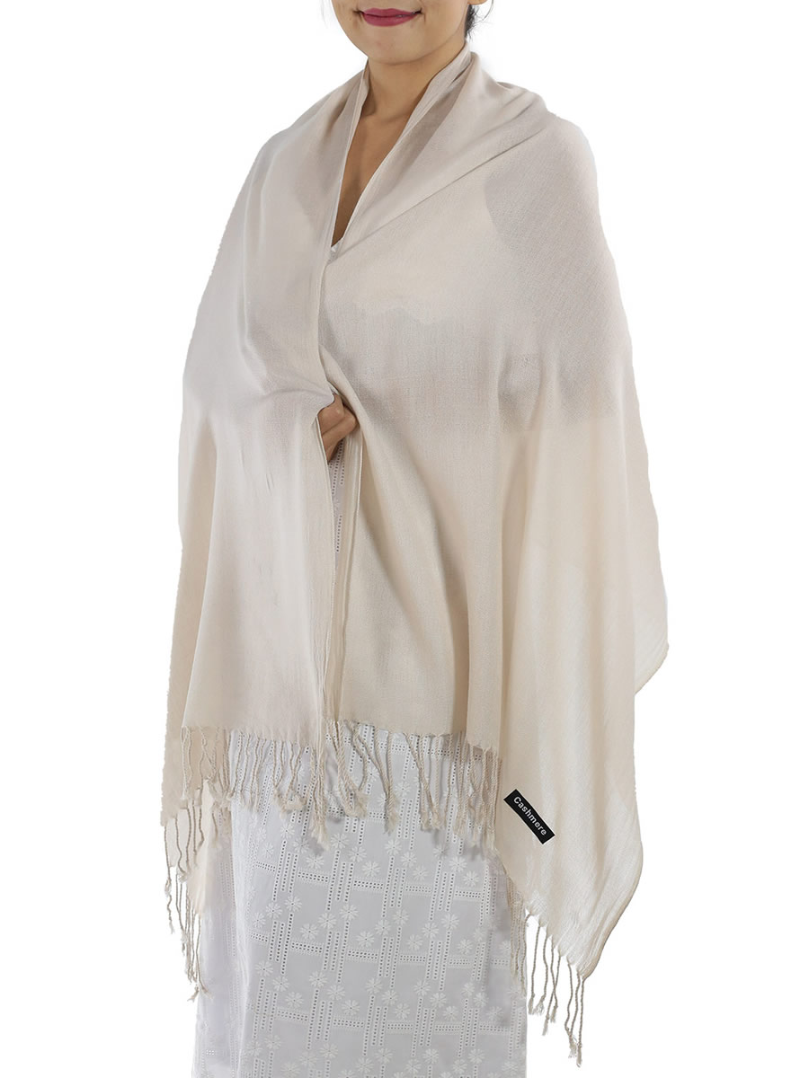 Cream Cashmere Scarf