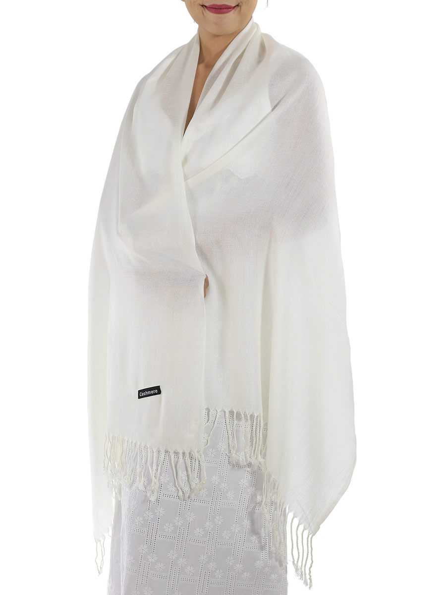 Ivory Cashmere Scarf