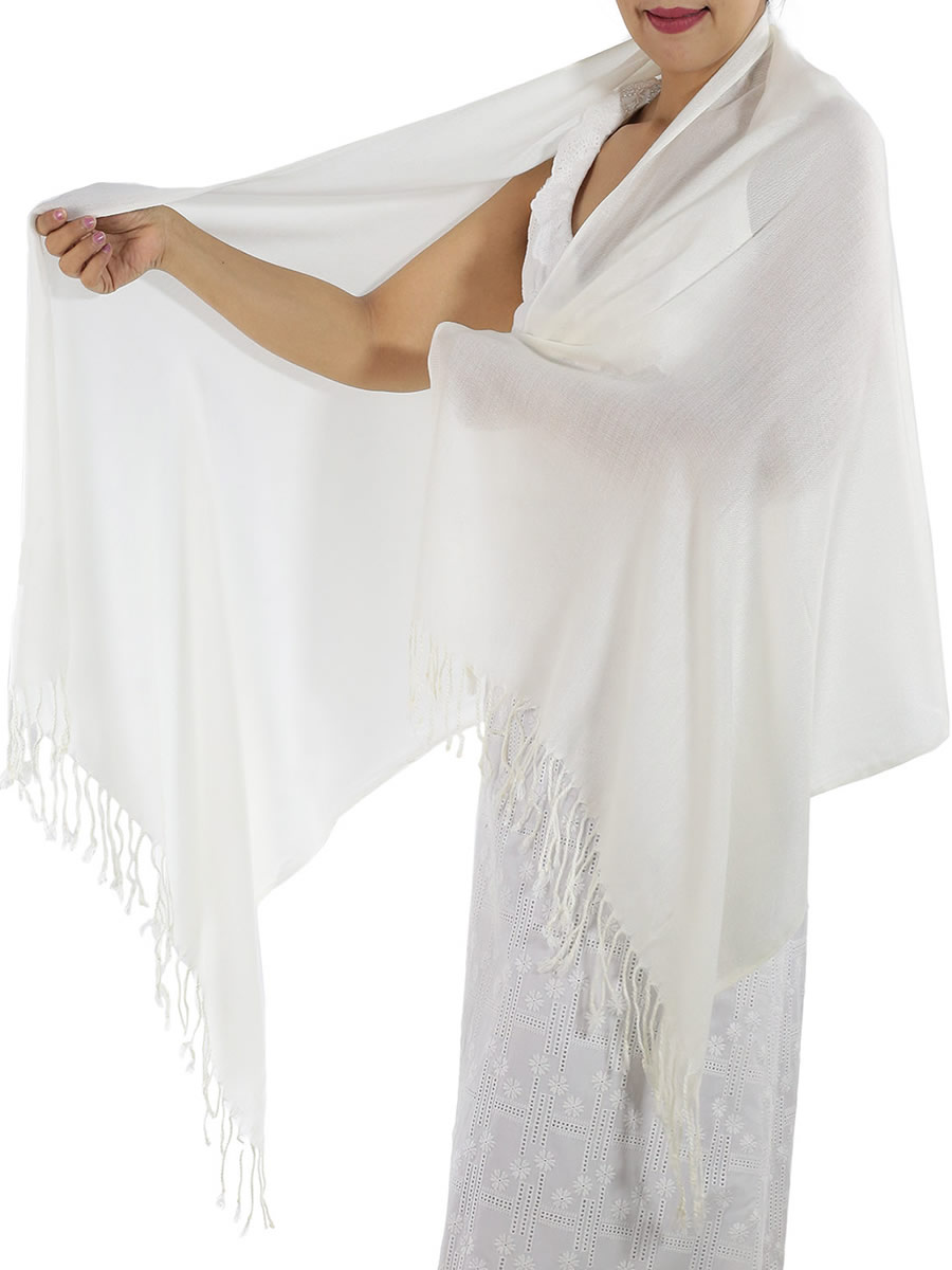Ivory Cashmere Scarf