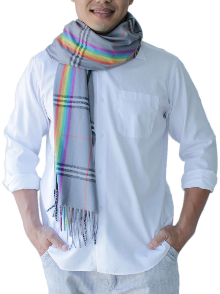 Mens Grey Scarf: image 2