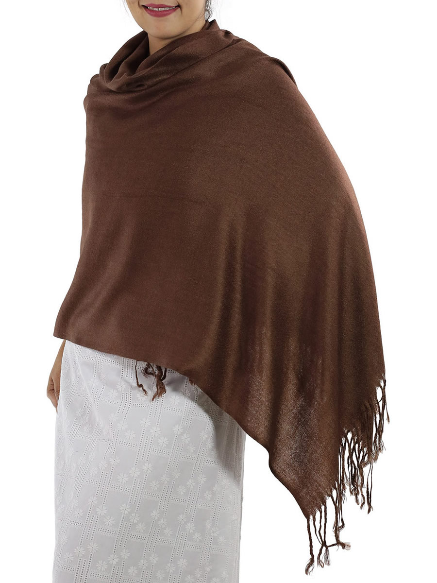 Brown Pashmina Scarf