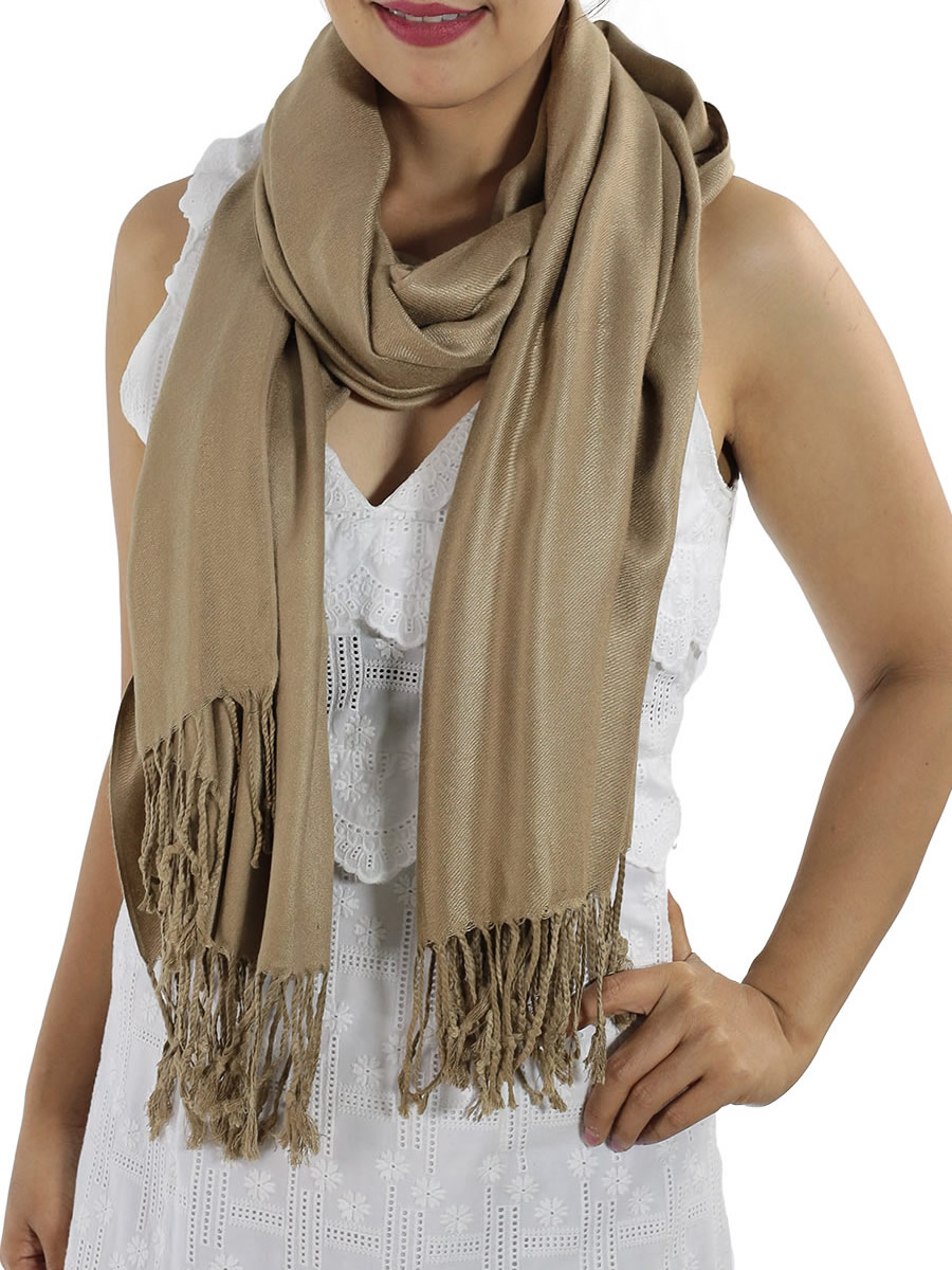 Caramel Pashmina Scarf