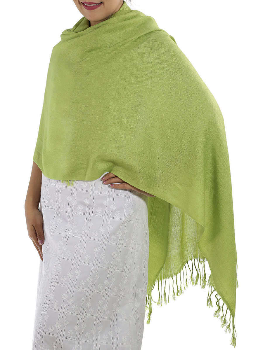 Green Pashmina Scarf