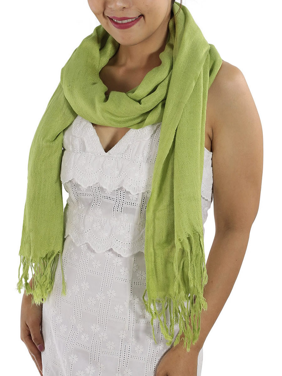 Pashmina Scarf, Light Blue: image 14