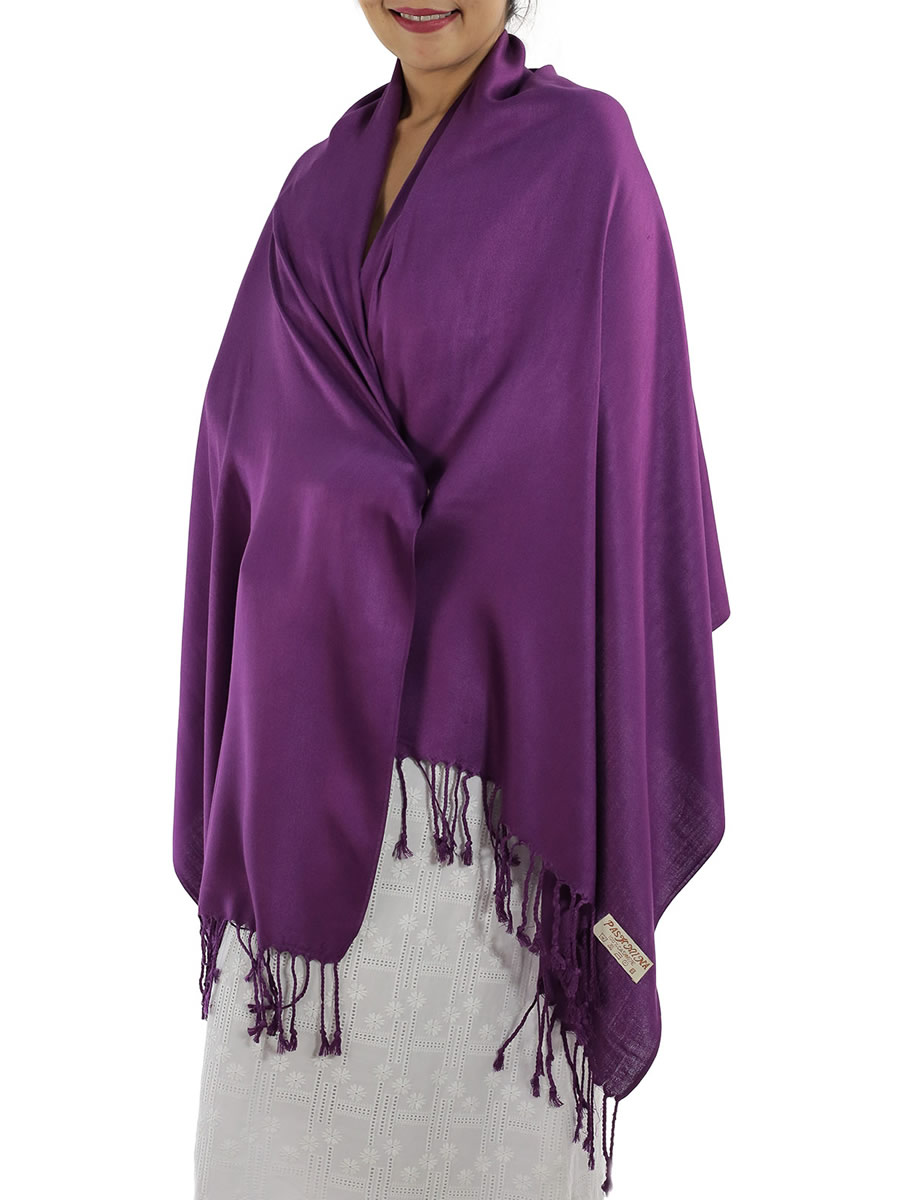 Purple Pashmina Scarf