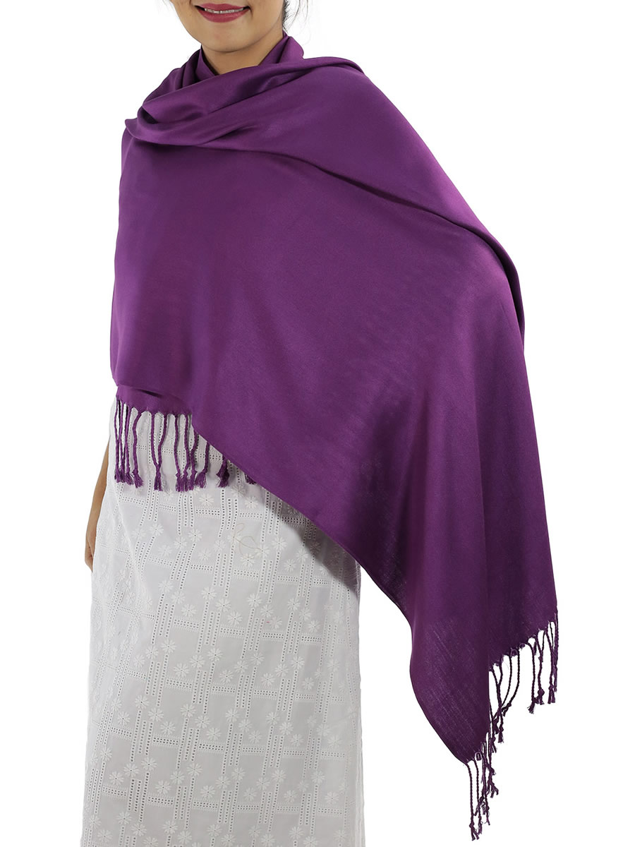 Purple Pashmina Scarf