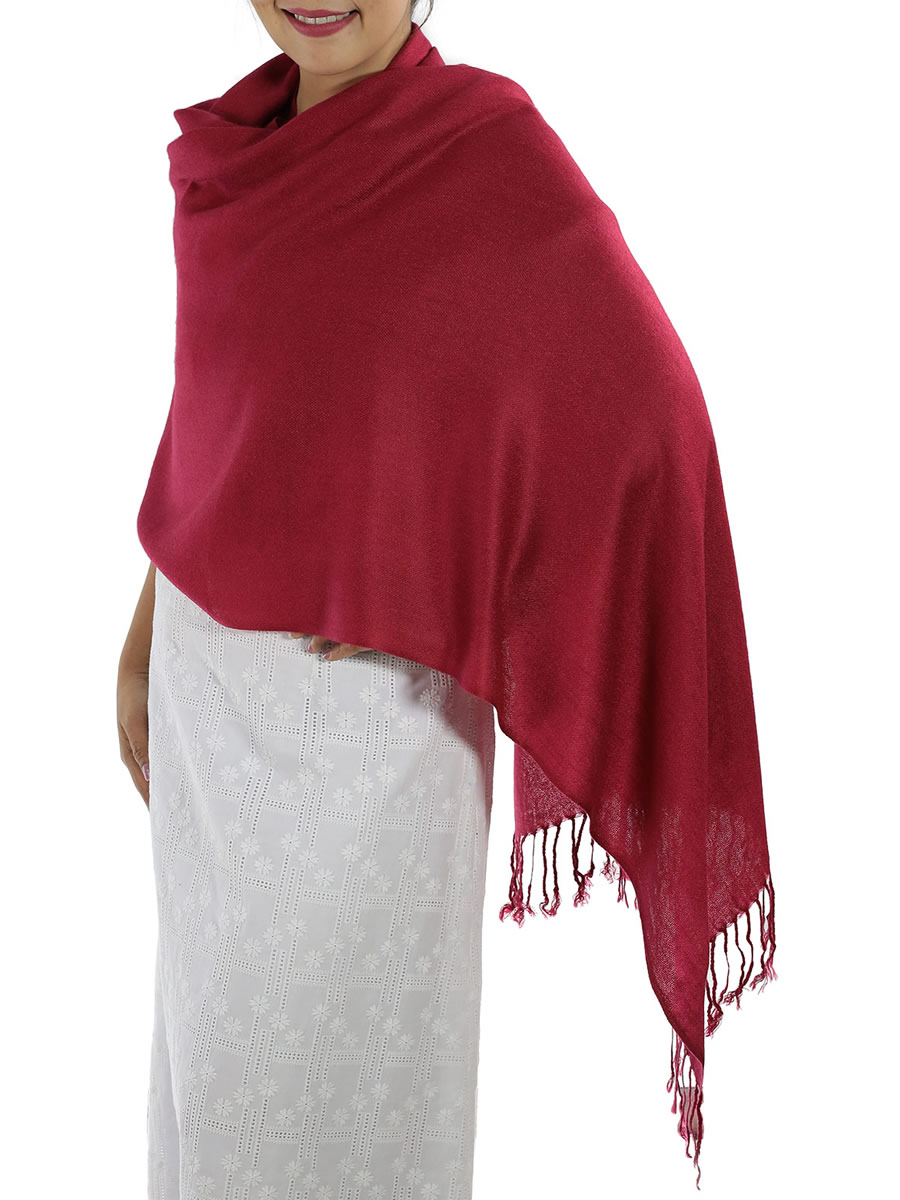 Red Pashmina Scarf