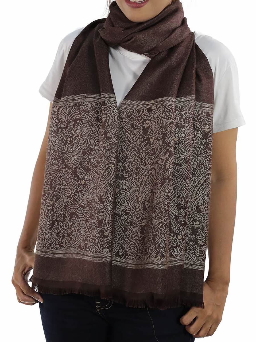 Brown Silk Shawl: image 2