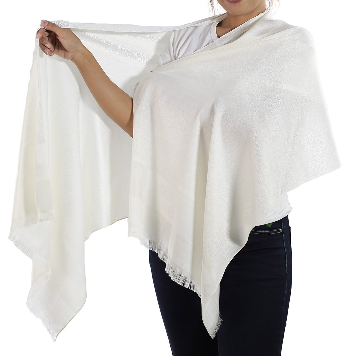Silk Shawl, Blue: image 2