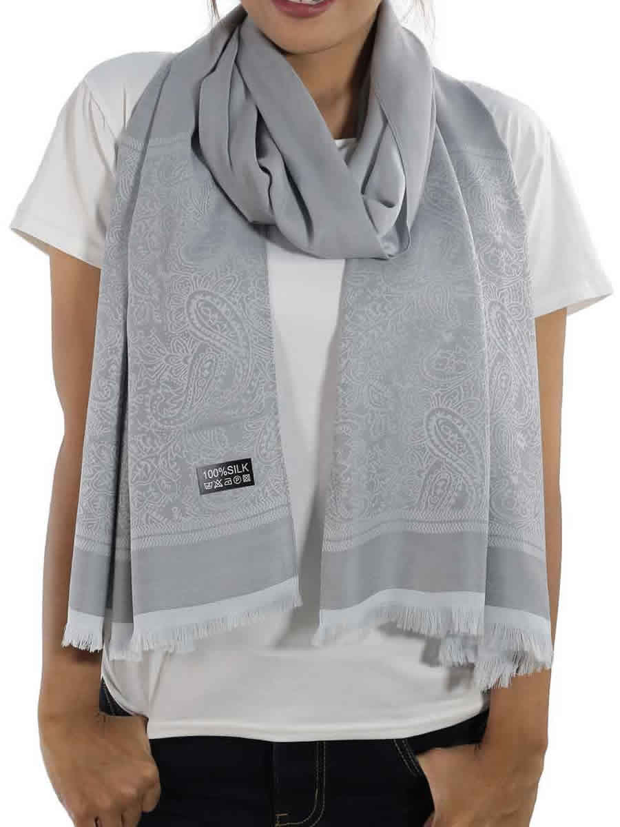 Silk Shawl, Blue: image 3