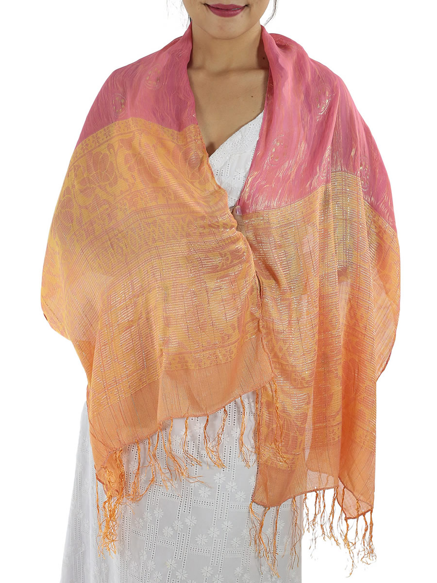 Rose Silk Scarf