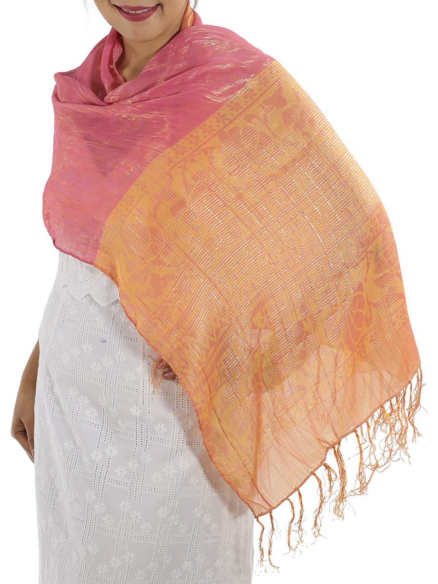 Rose Silk Scarf