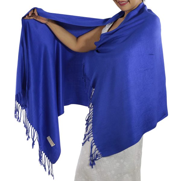 blue pashmina scarf