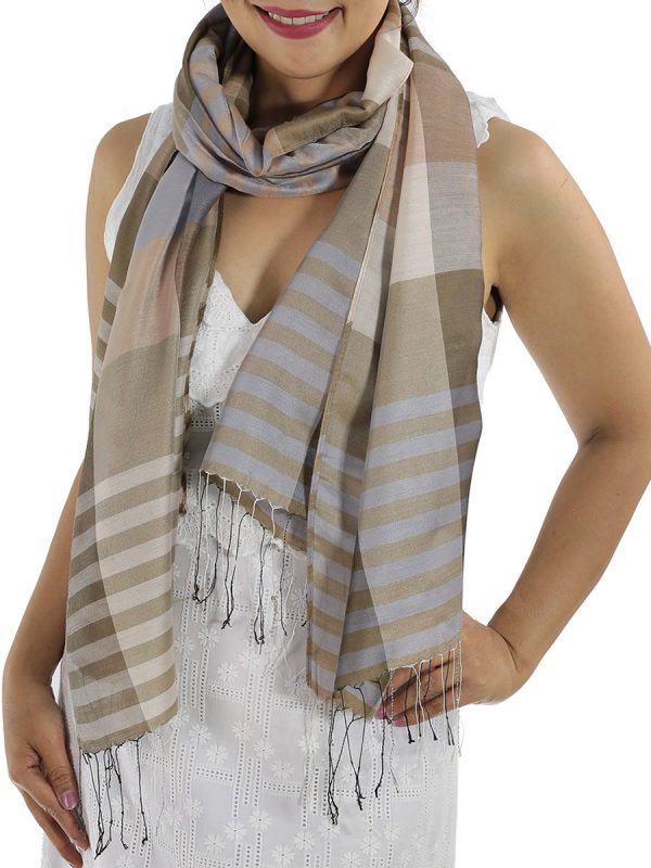 brown plaid scarfs