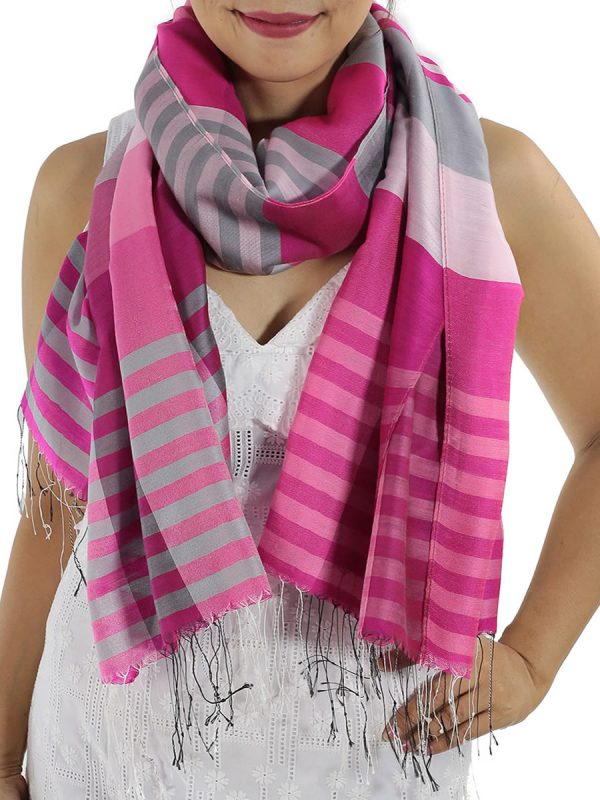 pink plaid scarfs