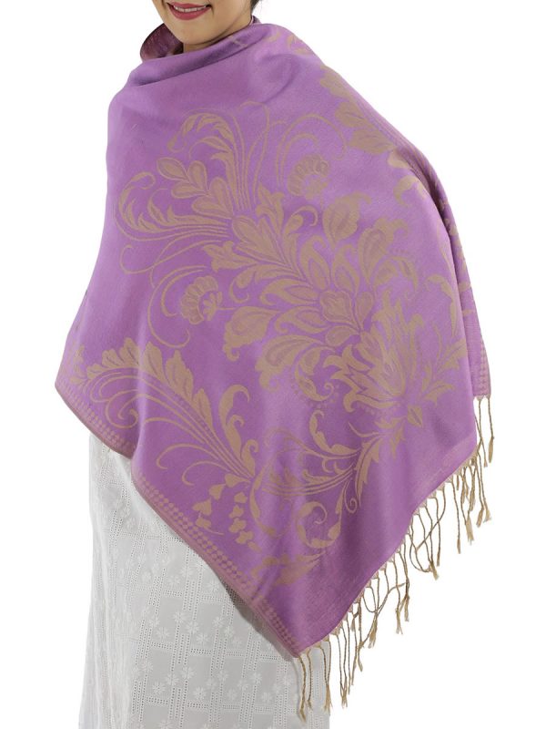 buy purple pashmina scarfs