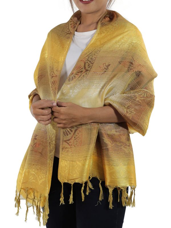 gold shawl from thailand