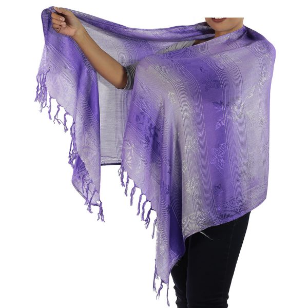 lavender scarf from thailand