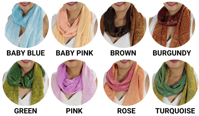 buy soft silk scarves online